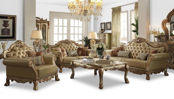 Sofa Set 3+1+1 Seater Set Design Sofas Upholstery Couches Leather Relax Baroque