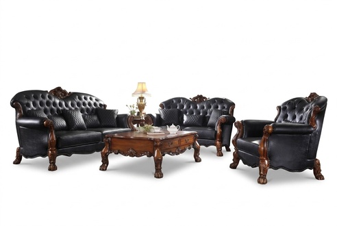 Sofa Set 3+1+1 Seater Sofa Couch Upholstery Set Couches Leather Handmade