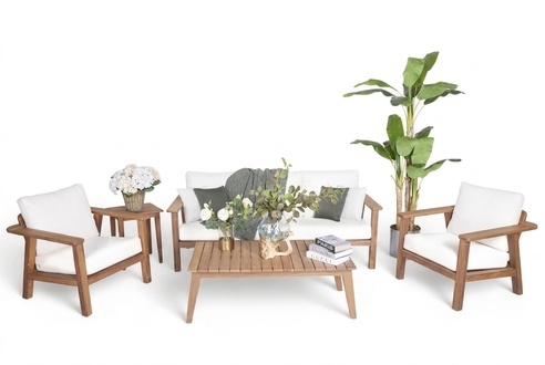 Sofa set 3+1+1 seaters wooden coffee table garden furniture set patio furniture