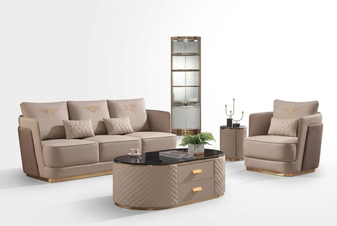 Sofa set 3+1 seater classic sets leather sofas couches upholstery