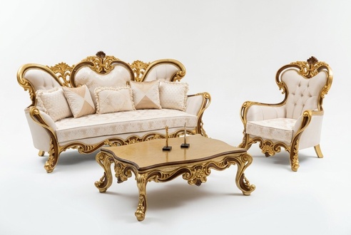 Sofa Set 3+1 Seater Coffee Table Group Sofa Armchair Sofas Fabric Set