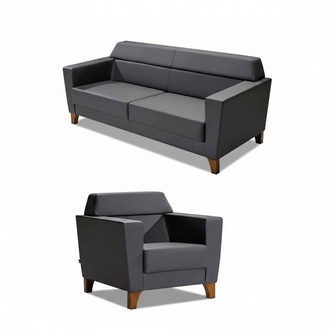 Sofa set 3+1 Leather sofa couch living area set office furniture
