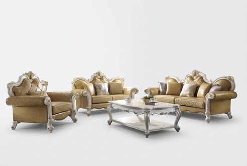 Sofa set 3 + 2 + 1 seat coffee table set sofa upholstery couch leather 4 pieces. Set baroque