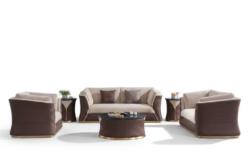 Sofa set 3+2+1 seater leather sofa couch living area set