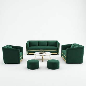 Sofa set 3 + 2 + 1 seater leather sofa couch living area set design modern !