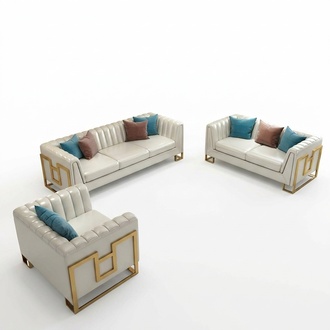 Sofa sets 3+2+1 Seater Living Landscape Sofa Couch Upholstery Upholstery Leather Sofas