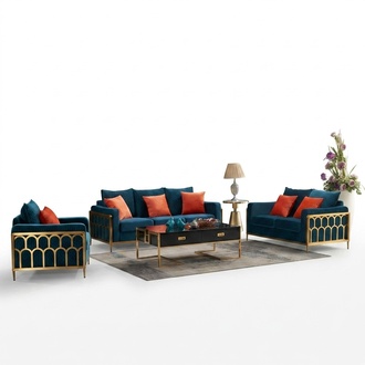Sofa set 3 + 2 + 1 seater set design sofas upholstery couches leather relax luxury new !