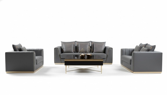 Sofa Set 321 Seater Set Design Sofas Upholstery Couches Leather Relax Modern New