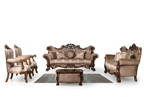 Sofa Set 3+3+1+1 Seater Coffee Table Set Armchairs Sofas Seat Fabric Set 5pcs