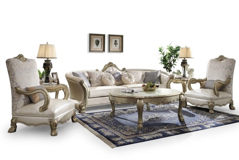 Sofa set classic 4 + 1 seat sofa upholstery group living area couch baroque