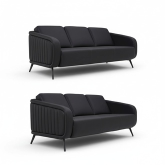 Sofa set couch upholstery modern 3+3 seating design sofas upholstered leather