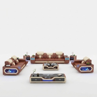 Sofa set 3 + 2 + 1 seater coffee table sideboard set design modern 5 pieces.