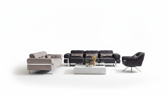 Sofa Set 431 Seat 3x Coffee Tableе Couch Set Design Tables 6pcs.