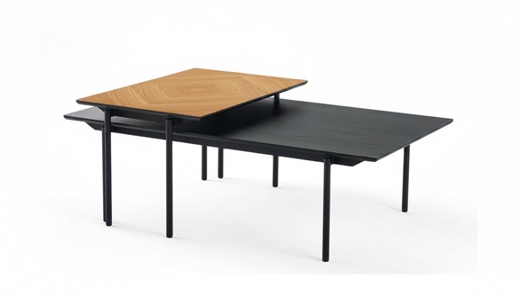 Coffee table lounge table living room table 2-piece set