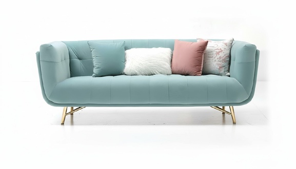 Sofa Three Seater 213 x 91 Upholstery Textile Design Seat Sofas Room Furniture Modern