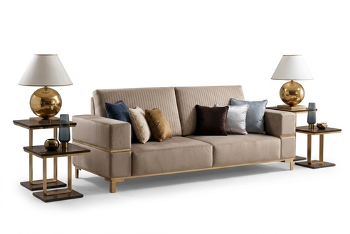 Sofa three-seater classic couch upholstery 3 seater textile couches fabric new