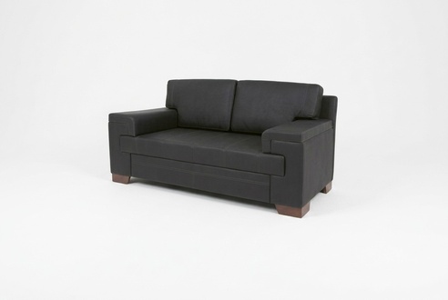 Sofa Two Seater Black Textile Furniture Office Seater Sofas Office