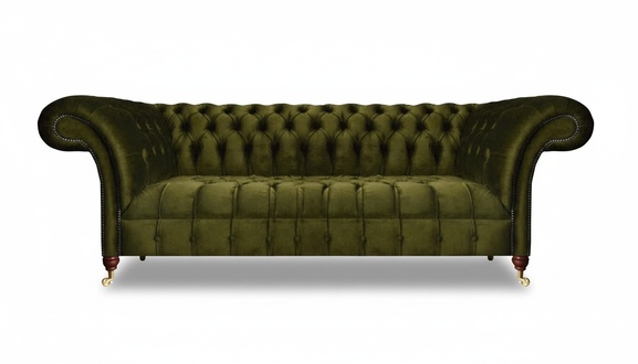 Sofa Two Seater Couch Luxury Green Textile Furnishing Modern Sofas New