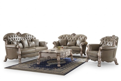 Sofa upholstery 3 2 1 seater coffee table wood 4 pcs. Luxury furniture sofa set couch