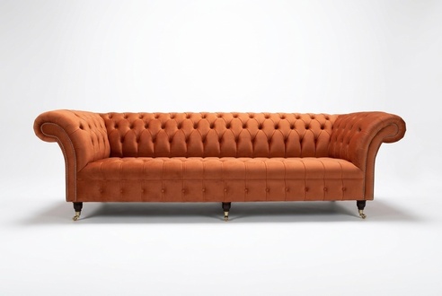 Sofa cushions chesterfield textile sofas design luxury leather sofas 4 seater 265cm