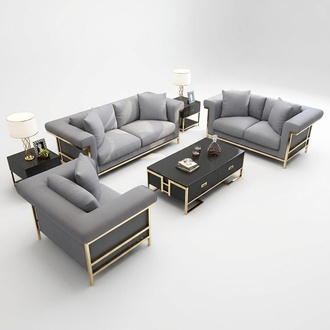 Sofa Upholstery Seat Couch Set Leather Living Room Sofas Set Design 3+2+1 3pcs