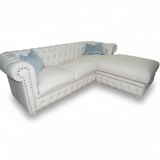 Sofa Velvet Corner Sofa Chesterfield Textile Fabric Corner Couch Upholstery Couch Corner Set