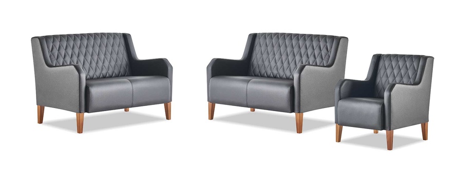 Sofas 2-seater armchair black leather sofas modern leather couch armchair