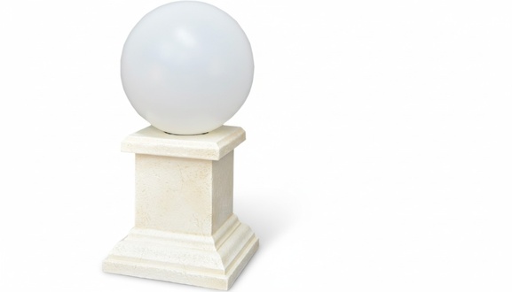Antique style design column style round lamp made of acrylic material outdoor light