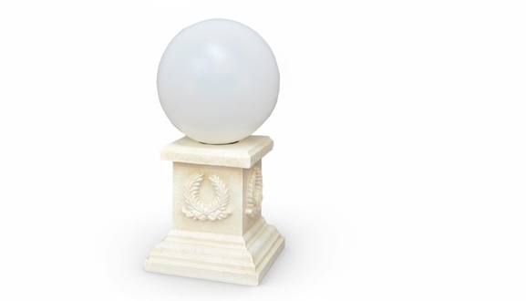 Antique style roman column design round lamp made of acrylic material outdoor light, model 6933, 59cm