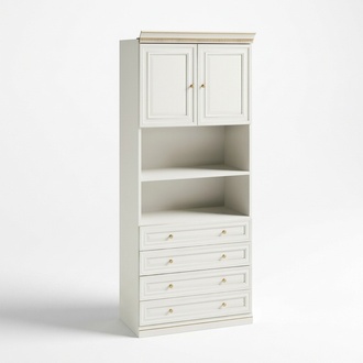 Solid wood cabinet wardrobe tall cabinet clothes wardrobe