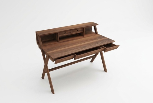 Real wood desk Wooden furniture Modern computer desk with drawers