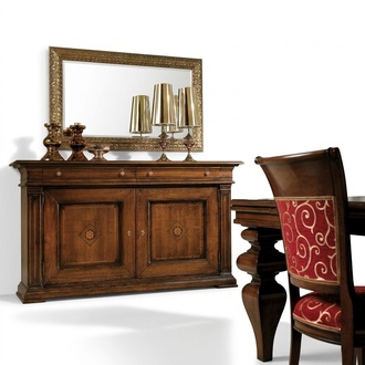 Solid Wood Chest of Drawers with Mirror Chest of Drawers with Mirror Set of 2 Italian Furniture.