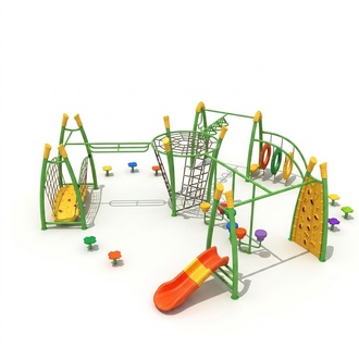 Sports ground for children Play tower Outdoor climbing wall Entertainment Playgrounds