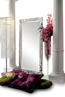 Standing mirror Large mirror xxl royal antique Art Nouveau designer furniture baroque