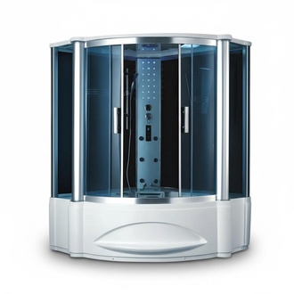 Steam shower wellness shower shower cabin shower room massage shower cabin 150x150 cm