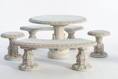 Stone table terrace garden decorative furniture noble antique style design tables new 205004