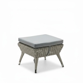 Gray Modern Stool Footrest Seat Pouf Terrace Designer Furniture