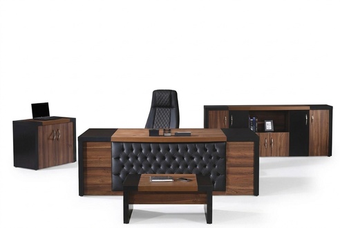 Office furniture Office desk Office desk set 4 pcs wood Brown