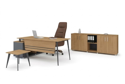 Study Set New Coffee Table Modern Design Corner Desk 3 pcs