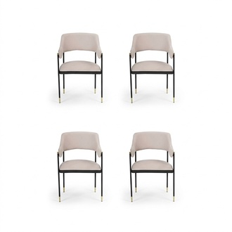 Stylish chair dining chair 4x chairs white kitchen chair armchair luxury