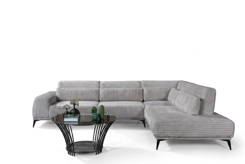 Stylish corner sofa L-shape luxury living room living area sofas couches