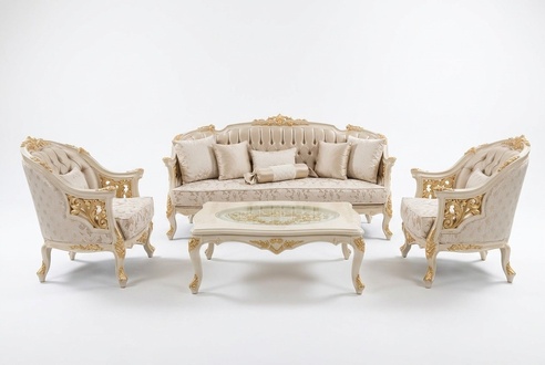 Stylish Living Room Furniture Sofa Set Living Room Sofa 2x Armchair