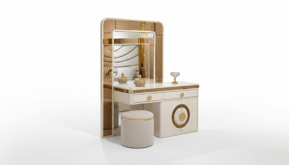 Stylish modern design vanity table for the bedroom.
