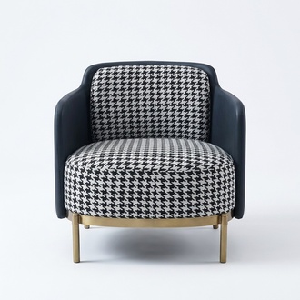 Stylish multicoloured armchair modern armchair tv couch textile armchair