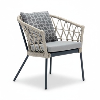 Stylish Rattan Quality Chair Gray Luxury Modern Style Order Luxury