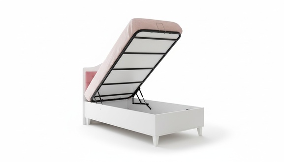 Stylish single bed Children\'s bed Children\'s room furniture Bed with storage space