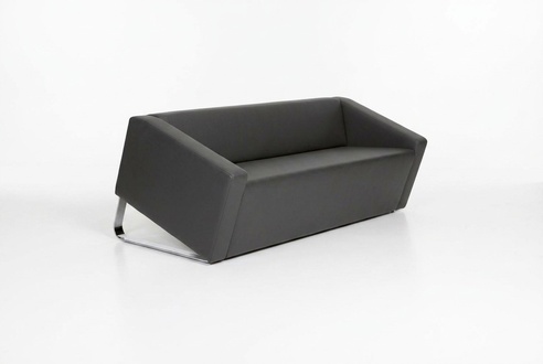 Stylish sofa office three seater textile couch living room furniture
