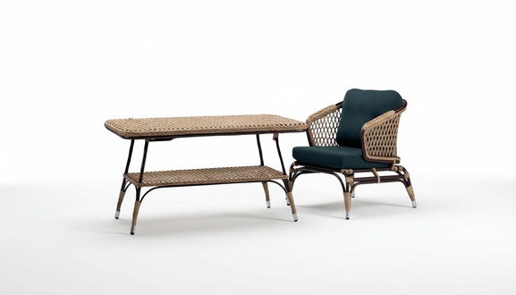 Armchair Set Green High Quality Coffee Table Armchair Fabric Luxury Modern Furniture