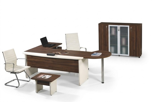 Office furniture set 3-piece corner office table complete office wood