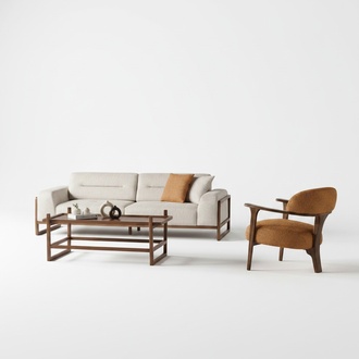 Suite Sofa set Sofa 3-seater Complete couch set Armchair High quality